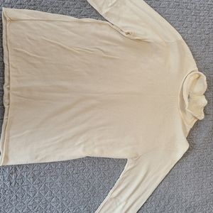 Cream colored turtle neck Joan vass usa sweater